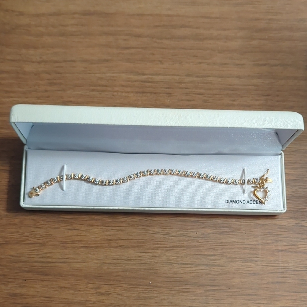 Gold Diamond Accent Bracelet